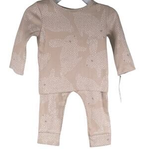 Carters Baby Pajama Set Bunny Print 2 Piece Outfit Sleepwear Size 6M NWT